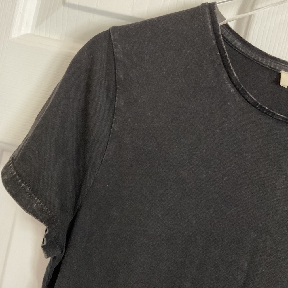 Madewell Womens Small Essential Slim Tee Lightweight Cotton Black Crew Neck - Picture 2 of 7